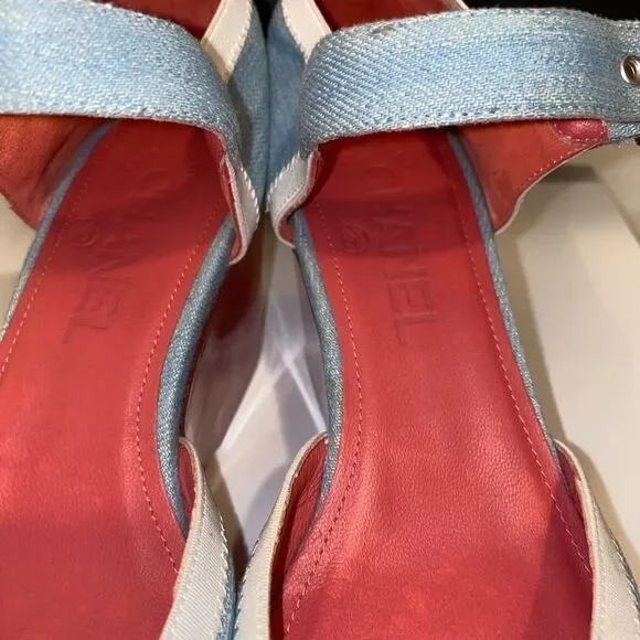 Authentic Chanel Wedges - Picture 5 of 7